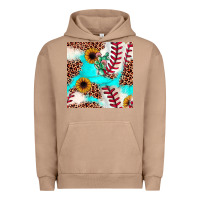 Pigment Burro baseball leopard turquoise cactus sunflower seamless pattern Urban Hoodie - JahusDesignShop