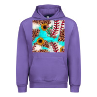 Tulip baseball leopard turquoise cactus sunflower seamless pattern Urban Hoodie - JahusDesignShop