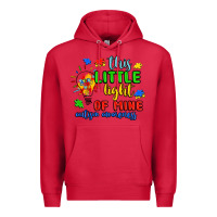 Cardinal this little light of mine autism awareness Premium Hoodie - JahusDesignShop