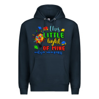 Navy this little light of mine autism awareness Premium Hoodie - JahusDesignShop