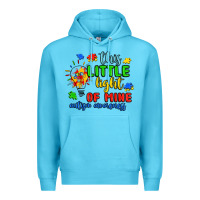 Ocean Blue this little light of mine autism awareness Premium Hoodie - JahusDesignShop