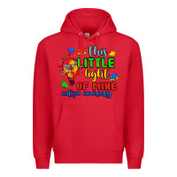 Red this little light of mine autism awareness Premium Hoodie - JahusDesignShop