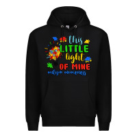 Black this little light of mine autism awareness Premium Hoodie - JahusDesignShop