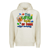 Oatmeal Heather this little light of mine autism awareness Premium Hoodie - JahusDesignShop