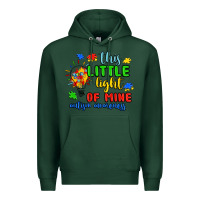 Sports Green this little light of mine autism awareness Premium Hoodie - JahusDesignShop