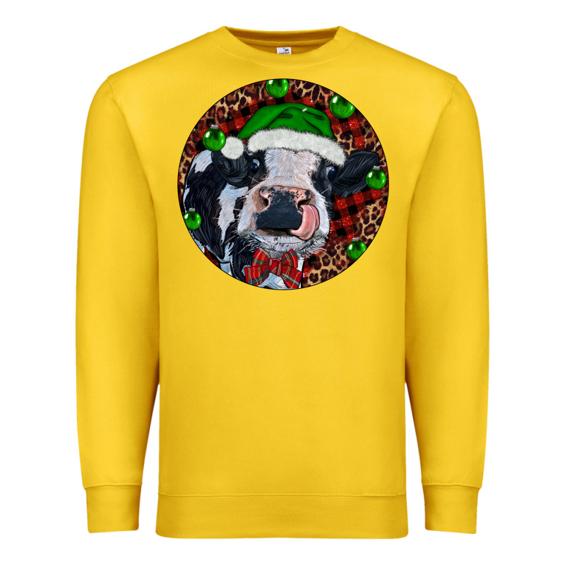 Baby Cow Christmas Premium Sweatshirt by RanaPortraitStore | Teevron