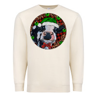 Sandshell Baby Cow Christmas Premium Sweatshirt - RanaPortraitStore