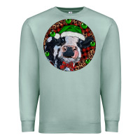 Seafoam Baby Cow Christmas Premium Sweatshirt - RanaPortraitStore