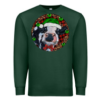 Sports Green Baby Cow Christmas Premium Sweatshirt - RanaPortraitStore