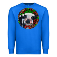 True Royal Baby Cow Christmas Premium Sweatshirt - RanaPortraitStore
