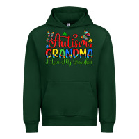 Forest Green autism grandma i love my grandson Urban Hoodie - Artiststas