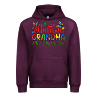 Mauve Wine autism grandma i love my grandson Urban Hoodie - Artiststas