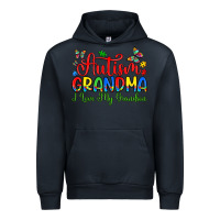 Navy autism grandma i love my grandson Urban Hoodie - Artiststas