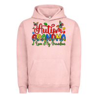 Pigment Salmon autism grandma i love my grandson Urban Hoodie - Artiststas