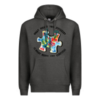 Charcoal Heather what makes you different is what makes you beautif Premium Hoodie - JahusDesignShop