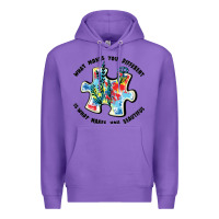 Purple what makes you different is what makes you beautif Premium Hoodie - JahusDesignShop