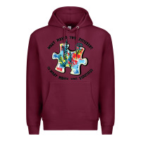 Burgundy what makes you different is what makes you beautif Premium Hoodie - JahusDesignShop