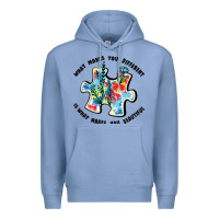 Colony Blue what makes you different is what makes you beautif Premium Hoodie - JahusDesignShop