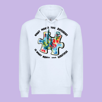 What Makes You Different Is What Makes You Beautif Premium Hoodie Designed By Jahusdesignshop