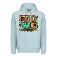 Blue Mist virgo turquoise cowhide Premium Hoodie - RanaPortraitStore