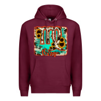 Burgundy virgo turquoise cowhide Premium Hoodie - RanaPortraitStore