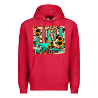 Cardinal virgo turquoise cowhide Premium Hoodie - RanaPortraitStore