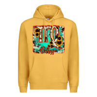 Mustard virgo turquoise cowhide Premium Hoodie - RanaPortraitStore