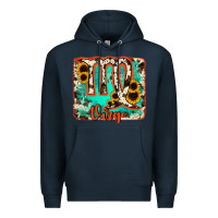 Navy virgo turquoise cowhide Premium Hoodie - RanaPortraitStore