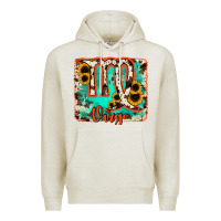 Oatmeal Heather virgo turquoise cowhide Premium Hoodie - RanaPortraitStore
