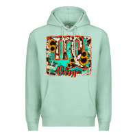 Seafoam virgo turquoise cowhide Premium Hoodie - RanaPortraitStore