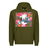 Army Green nail tech Premium Hoodie - AdoDesignShop