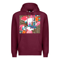 Burgundy nail tech Premium Hoodie - AdoDesignShop