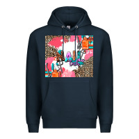 Navy nail tech Premium Hoodie - AdoDesignShop
