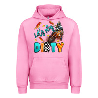 Fuchsia Pink let's play dirty Urban Hoodie - Artiststas