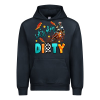 Navy let's play dirty Urban Hoodie - Artiststas