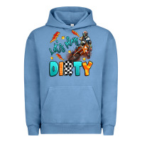Pigment Pebble Blue let's play dirty Urban Hoodie - Artiststas