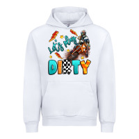 White let's play dirty Urban Hoodie - Artiststas
