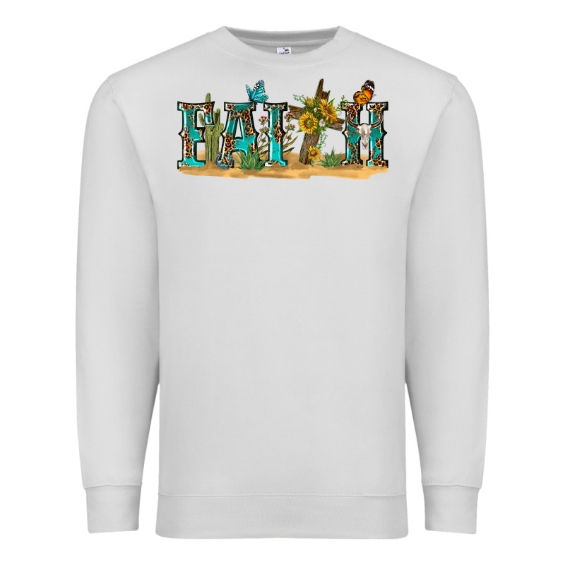 Western Faith Premium Sweatshirt by texasbilliewilder | Teevron