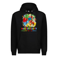 Black neurodiversity celebrate the spectrum Premium Hoodie - JahusDesignShop