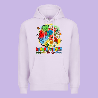 Neurodiversity Celebrate The Spectrum Premium Hoodie Designed By Jahusdesignshop
