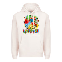 Pale Pink neurodiversity celebrate the spectrum Premium Hoodie - JahusDesignShop