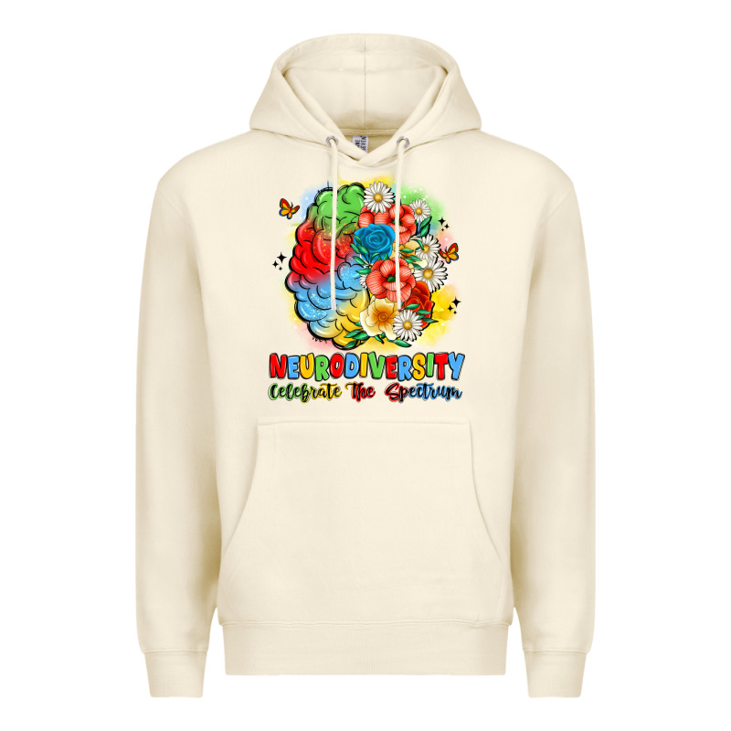 Neurodiversity Celebrate The Spectrum Premium Hoodie by JahusDesignShop | Teevron