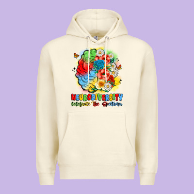 Neurodiversity Celebrate The Spectrum Premium Hoodie Designed By Jahusdesignshop