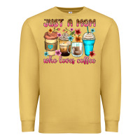 Antique Gold just a mom who loves coffee Premium Sweatshirt - Zillion Design Studio