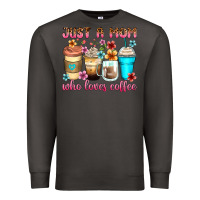 Smoke just a mom who loves coffee Premium Sweatshirt - Zillion Design Studio