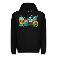 Black gemstone coffee cups Premium Hoodie - AdoDesignShop