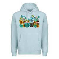 Blue Mist gemstone coffee cups Premium Hoodie - AdoDesignShop