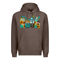 Coffee gemstone coffee cups Premium Hoodie - AdoDesignShop