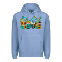 Colony Blue gemstone coffee cups Premium Hoodie - AdoDesignShop
