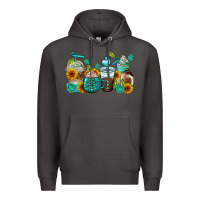Smoke gemstone coffee cups Premium Hoodie - AdoDesignShop